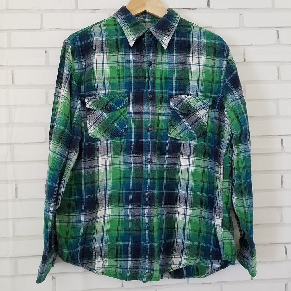 Green & Blue Men's Arizona Flannel
